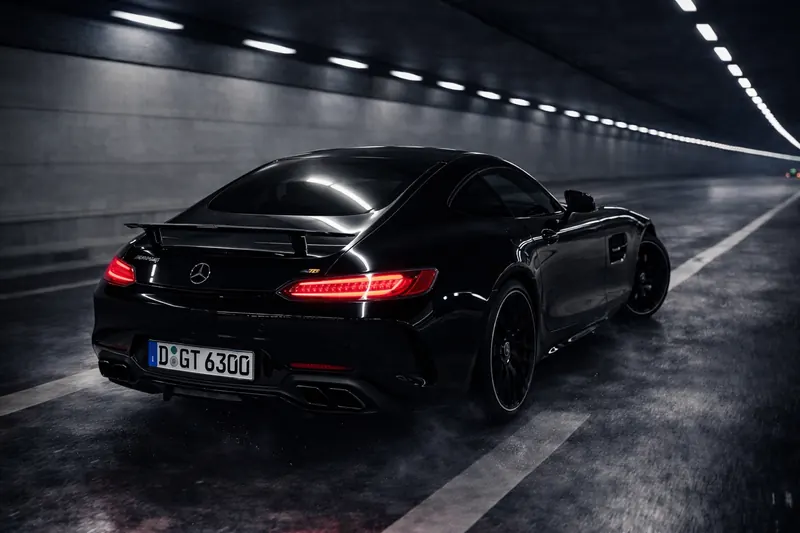 Mercedes AMG GT Heckansicht