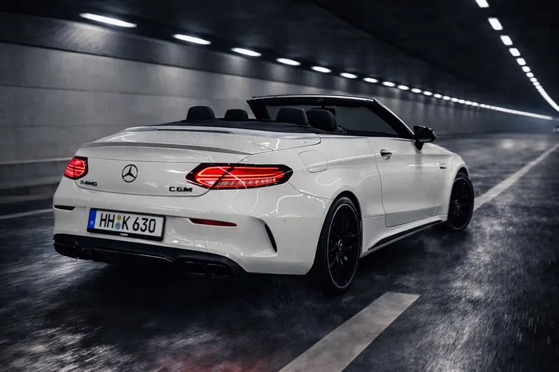 Mercedes C63 AMG Heckansicht
